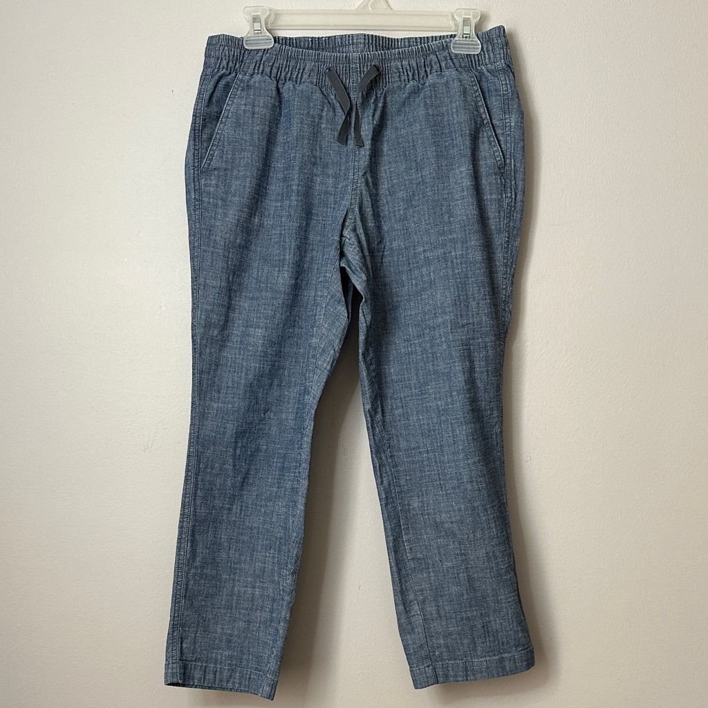 L.L. Bean Favorite Fit Blue Casual Cotton Pants Size 8p